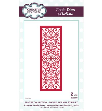 CED3036 - Creative Expressions - Snowflake Mini Striplet - The Festive Collection