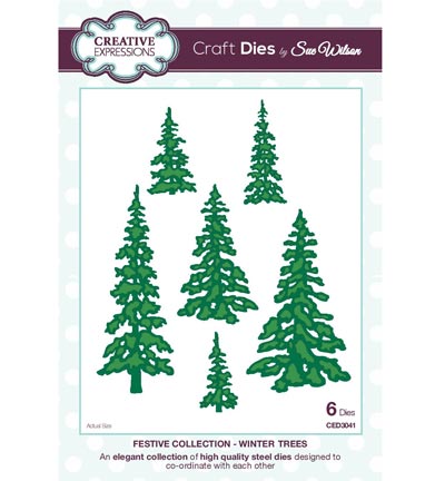 CED3041 - Creative Expressions - Winter Trees - The Festive Collection