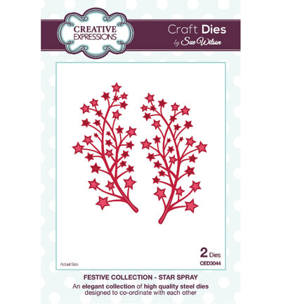 CED3044 - Creative Expressions - Star Spray - The Festive Collection