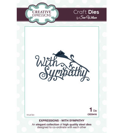 CED5416 - Creative Expressions - With Sympathy - The Expressions Collection