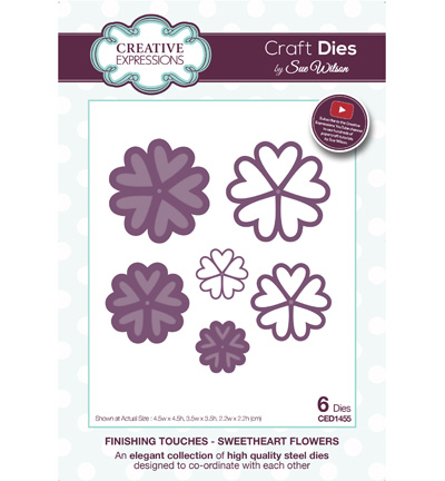 CED1455 - Creative Expressions - Sweetheart Flower - The Finishing Touches Collection