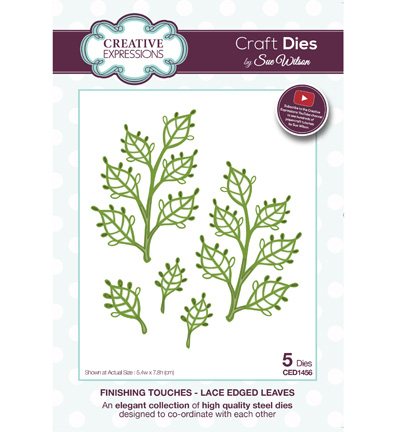 CED1456 - Creative Expressions - Lace Edged Leaves - The Finishing Touches Collection