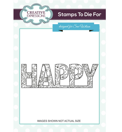 UMS684 - Creative Expressions - Happy Hearts & Flower - To Die For Stamp