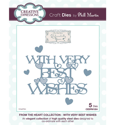 CEDPM1004 - Creative Expressions - With Very Best Wishes - CEDPM1004 - Creative Expressions - With Very Best Wishes -
