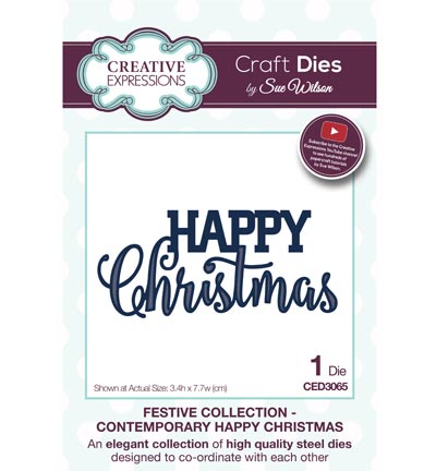 CED3065 - Creative Expressions - Contemporary Happy Christmas - The Festive Collection