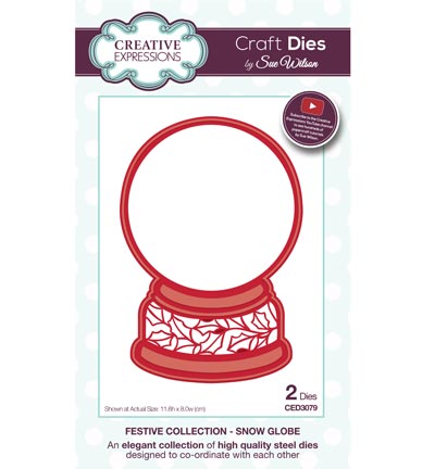 CED3079 - Creative Expressions - Snow Globe - The Festive Collection