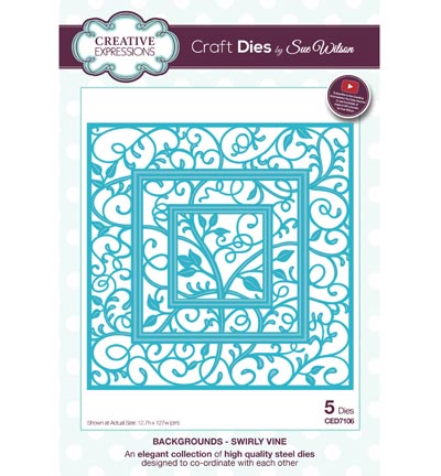 CED7106 - Creative Expressions - Swirly Vine - The Background Collection