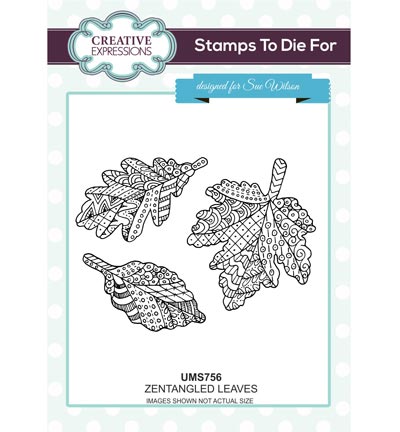 UMS756 - Creative Expressions - Zentangled Leaves - To Die For Stamp