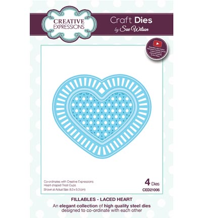 CED21006 - Creative Expressions - Laced Heart - The Fillables Collection