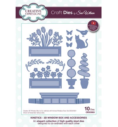 CED22003 - Creative Expressions - 3D Window Box & Accessories - 