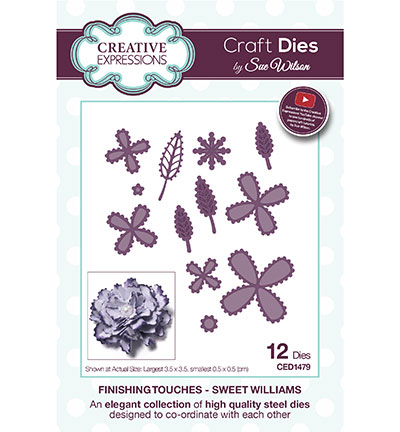 CED1479 - Creative Expressions - Sweet Williams - The Finishing Touches Collection