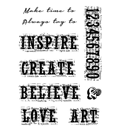 FRS650 - Creative Expressions - Vintage Inspiration - Woodware Clear Stamp Francoise Read