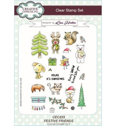 CEC855 - Creative Expressions - Festive Friends - CE Clear Stamps Set