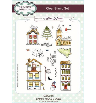 CEC856 - Creative Expressions - Christmas Town - CE Clear Stamps Set