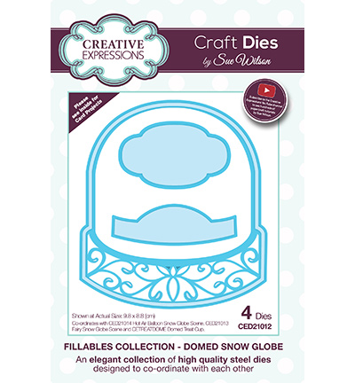 CED21012 - Creative Expressions - Domed Snow Globe - The Fillables Collection