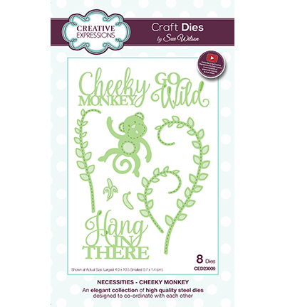 CED23009 - Creative Expressions - Cheeky Monkey - The Necessities Collection 
