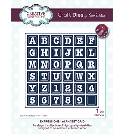 CED5428 - Creative Expressions - Alphabet Grid - The Expressions Collection
