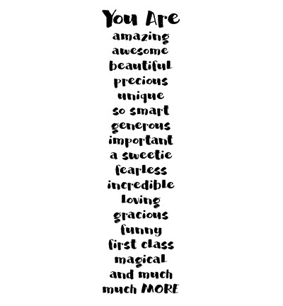 FRS364 - Creative Expressions - Ode To You - Woodware Clear Stamp Francoise Read