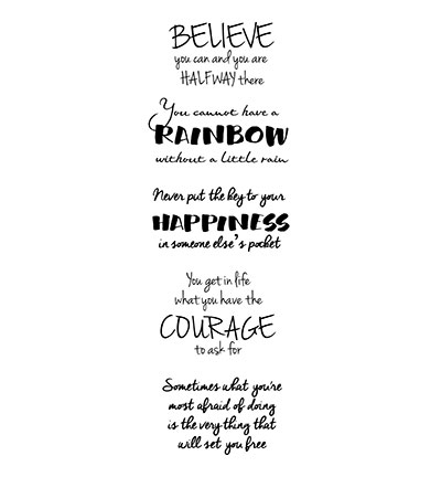 FRS365 - Creative Expressions - Being Positive - Woodware Clear Stamp Francoise Read