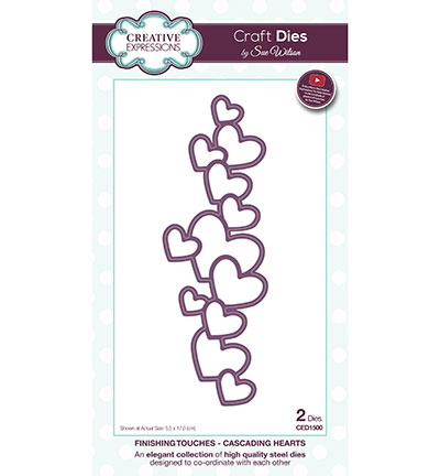 CED1500 - Creative Expressions - Cascading Hearts - The Finishing Touches Collection