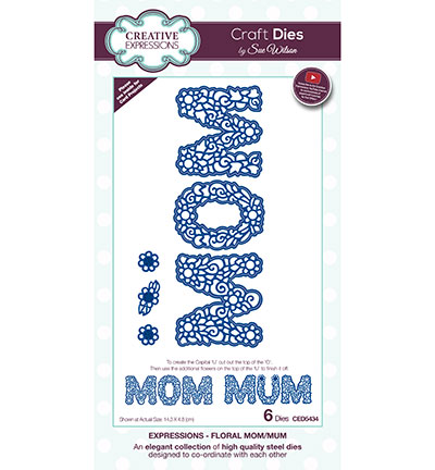 CED5434 - Creative Expressions - Floral Mom/Mum - The Expressions Collection