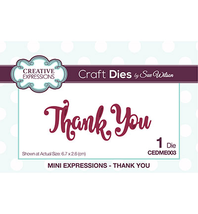 CEDME003 - Creative Expressions - Thank You - The Mini Expressions Collection