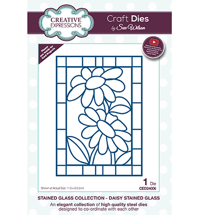 CED24006 - Creative Expressions - Daisy Stained Glass - The Stained Glass Collection
