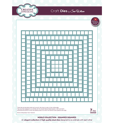 CED5526 - Creative Expressions - Squared Squares Noble die - 