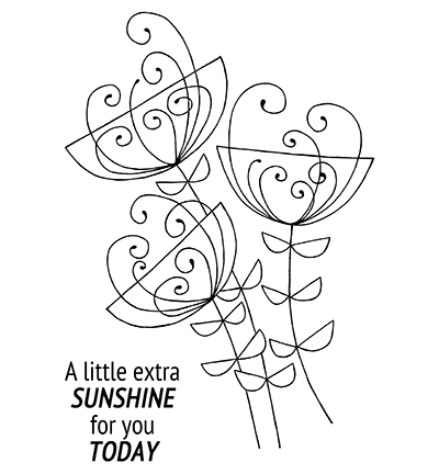 JGS594 - Creative Expressions - Bold Blooms Ginny - Fleurs