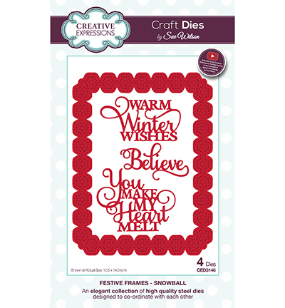 CED3146 - Creative Expressions - Snowball - The Festive Frame Collection
