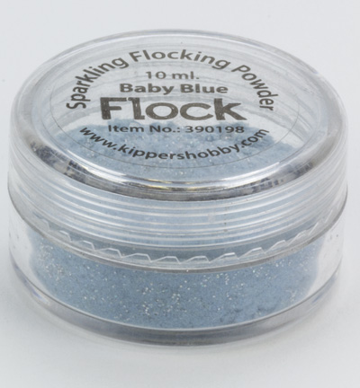 629C Baby blue - Flock - Sparkling Baby Blue - Flock Sparkling powder