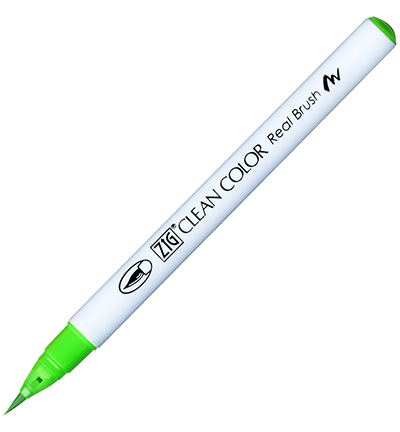 RB-6000AT/004 - Kuretake / ZIG - (004)Fl. Green - Real Brush couleurs individuelles