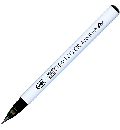 RB-6000AT/010 - Kuretake / ZIG - (010)Black - Real Brush couleurs individuelles