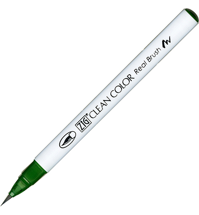 RB-6000AT/040 - Kuretake / ZIG - (040)Green - Real Brush couleurs individuelles