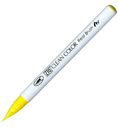RB-6000AT/051 - Kuretake / ZIG - (051)Lemon Yellow - Real Brush couleurs individuelles