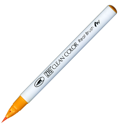 RB-6000AT/052 - Kuretake / ZIG - (052)Bright Yellow - Real Brush couleurs individuelles