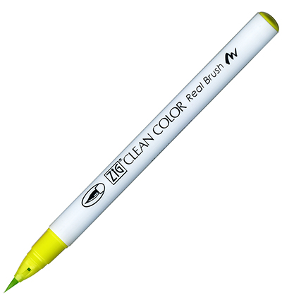 RB-6000AT/053 - Kuretake / ZIG - (053)Yellow Green - Real Brush couleurs individuelles
