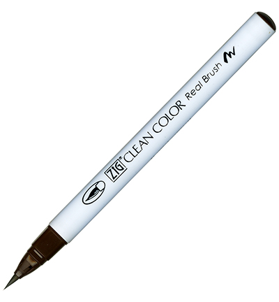 RB-6000AT/062 - Kuretake / ZIG - (062)Dark Brown - Real Brush couleurs individuelles