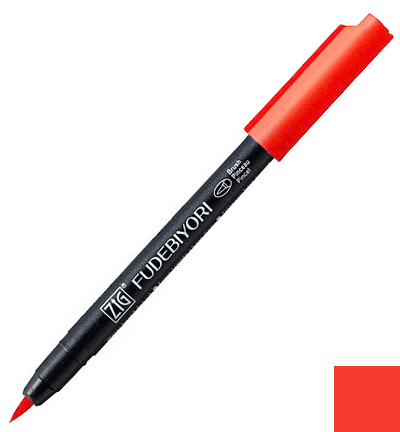 CBK-55N/023 - Kuretake / ZIG - (023)Scarlet Red - Brush pens Fudebiyori CBK-55N/023 - Kuretake / ZIG - (023)Scarlet Red - Brush pens Fudebiyori
