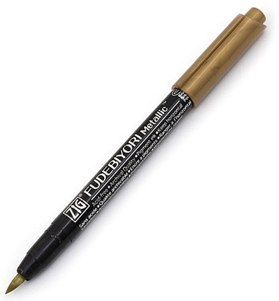 CBK-55MT/101 - Kuretake / ZIG - (101)Metallic Gold - Fudebiyori metallique