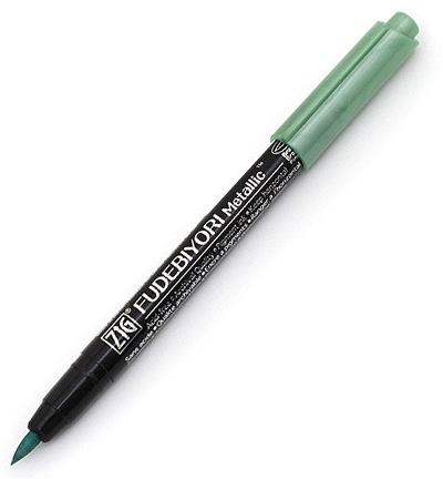 CBK-55MT/121 - Kuretake / ZIG - (121)Metallic Green - Fudebiyori metallique