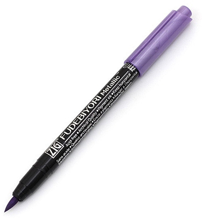CBK-55MT/124 - Kuretake / ZIG - (124)Metallic Violet - Fudebiyori metallique