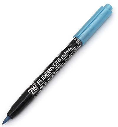 CBK-55MT/125 - Kuretake / ZIG - (125)Metallic Blue - Fudebiyori metallique