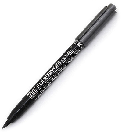 CBK-55MT/127 - Kuretake / ZIG - (127)Metallic Black - Fudebiyori metallique