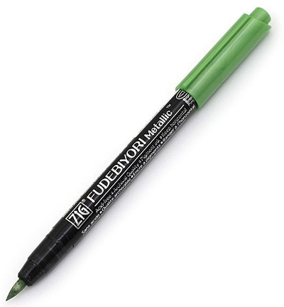CBK-55MT/128 - Kuretake / ZIG - (128)Metallic Light Green - Fudebiyori metallique