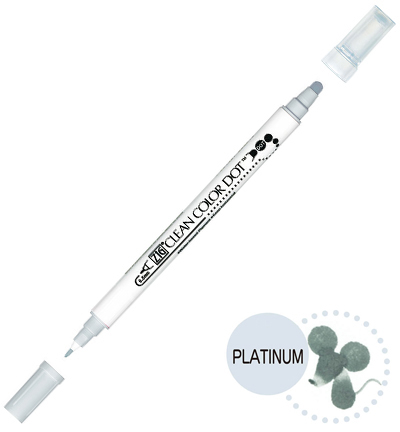 TC-6100/091 - Kuretake / ZIG - (091)Platinum - Clean Color Dot