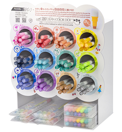TC-6100/DP112 - Kuretake / ZIG - Zig Clean Color Dot 112pcs, display set - Clean Color Dot Sets
