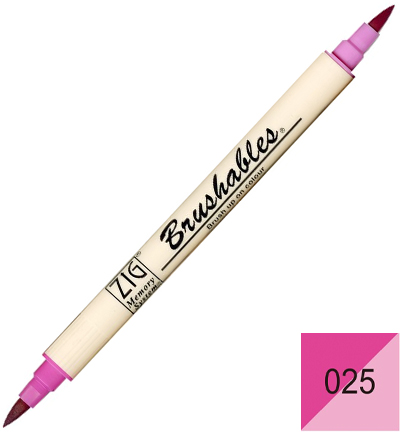 MS-7700/025 - Kuretake / ZIG - 025 Pure Pink - Brushables couleurs individuelles