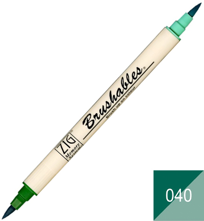 MS-7700/040 - Kuretake / ZIG - 040 Pure Green - Brushables couleurs individuelles MS-7700/040 - Kuretake / ZIG - 040 Pure Green - Brushables couleurs individuelles