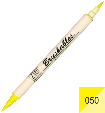 MS-7700/050 - Kuretake / ZIG - 050 Pure Yellow - Brushables couleurs individuelles MS-7700/050 - Kuretake / ZIG - 050 Pure Yellow - Brushables couleurs individuelles